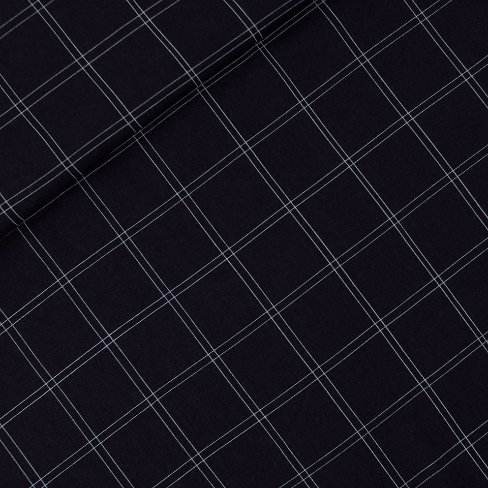 SYAS- Linnen viscose Blend - Double Grid € 21 /m