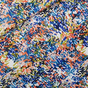 SYAS - Ecovero Viscose Rayon satijn - paint fun-  € 22,5/m