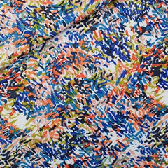 SYAS - Ecovero Viscose Rayon satijn - paint fun-  € 22,5/m