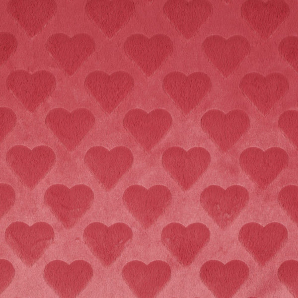 Pels- hartjes -rood -   € 19/m