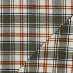 Flanel - Ruit - Groen-  € 18/m