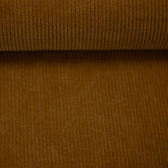 Gebreid  - ribfluweel Oker - € 21/m