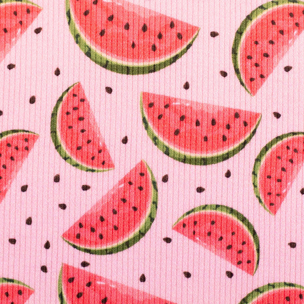 Rib jersey- watermeloen  € 19  /m