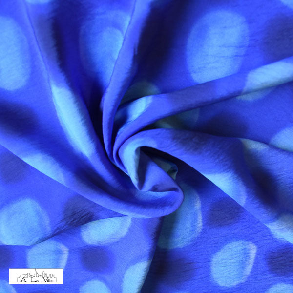 Crinkle -  blauwe bollen-  € 29/m