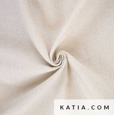 Linnen Katoen Canvas - ecru - € 23/m