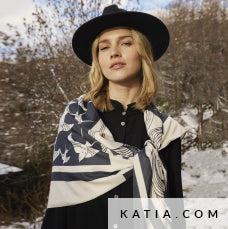 katia - Sjaal paneel - Flying dreams - € 28 per paneel