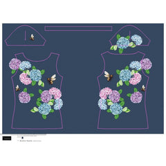 Jersey - Paneel hortensia - € 23 Paneel