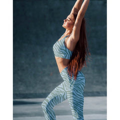 Jersey- Yoga Sport Zebra - Groen € 20/m