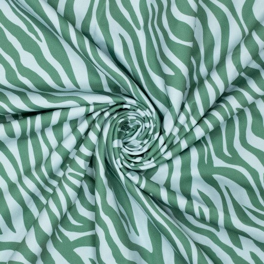 Jersey- Yoga Sport Zebra - Groen € 20/m