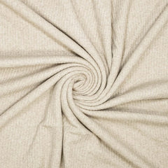 3X3 rib gebreid - beige gemeleerd  - € 18/m