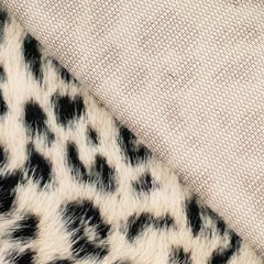 nep bont  - zwart en beige- € 29/m