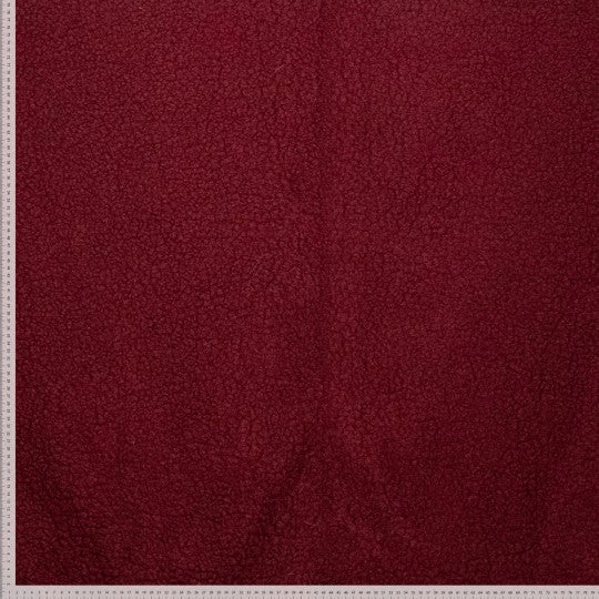 Teddy fleece - Bordeaux - € 22/m