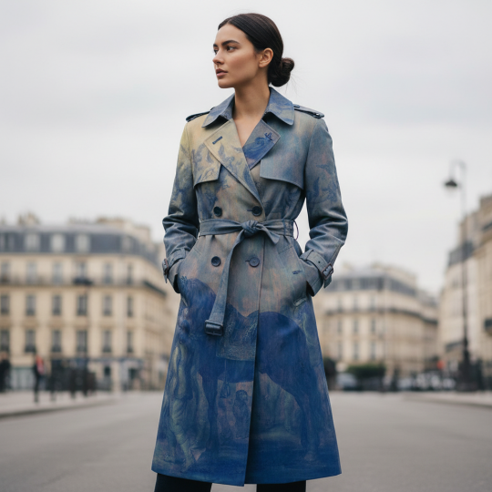 trenchcoat -Neptune's Horses van Walter Cran-  € 29 per paneel