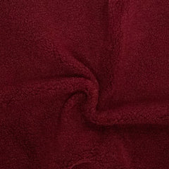Teddy fleece - Bordeaux - € 22/m