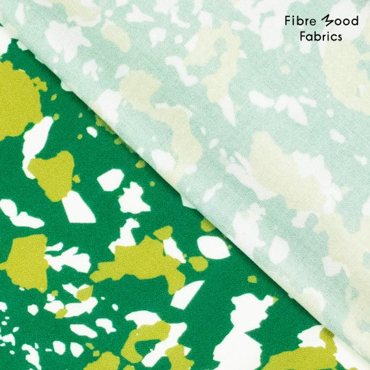 FM - Viscose Print - Groen - € 17/m