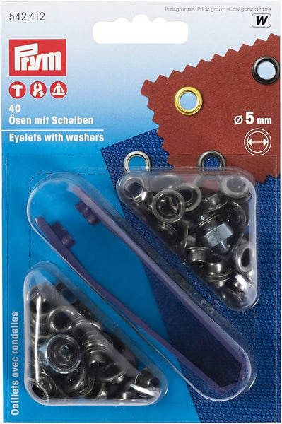 Prym - ringen met schijven 5 mm - brass - € 9,3