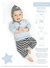 Minikrea - Baby set met muts  - mt 0 -2 jaar -  € 12