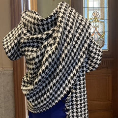 Pied de poule - zwart op wit -  € 31/m