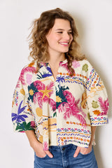 Atelier Jupe- Katoen Hawaii -  € 26 /m