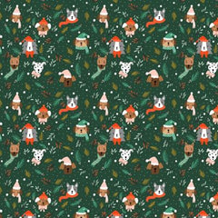 Kerst dieren met gouden takjes € 25/m