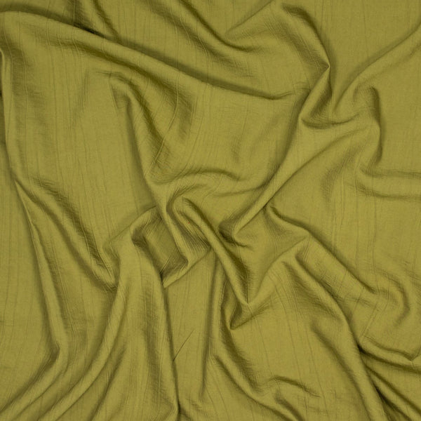 FM - Warp crinkle - Groen geel  - € 15/m