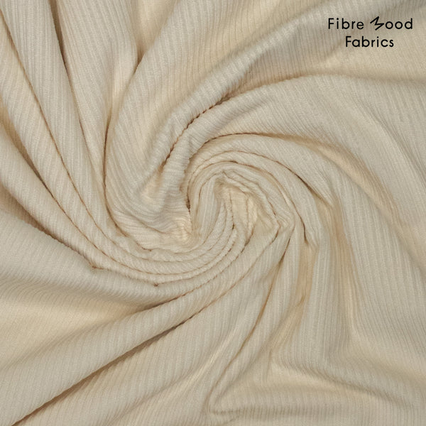 FM - Corduroy washed high low - melkwit € 22,5/m