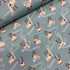 French Terry - Happy deer  - € 28/m