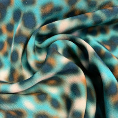 Viscose- Dierenprint-  € 31/m
