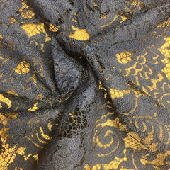 kant - bloemen - blauw-  €25/m