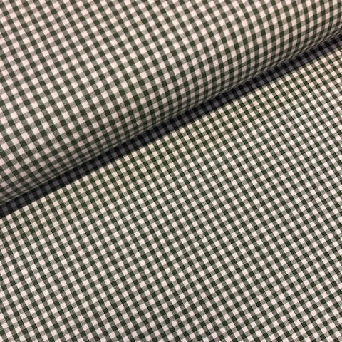 Katoen-  vichy ruit Groen-  € 12/m
