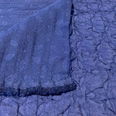 Jacquard -  structuur blauw € 33/m