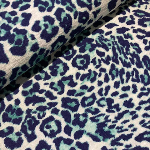 Crinkle - Leochen  blauw- € 31/m