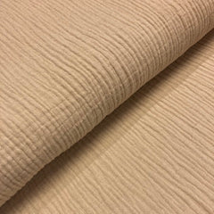 Double Gauze linnen - Ecru- € 19/m