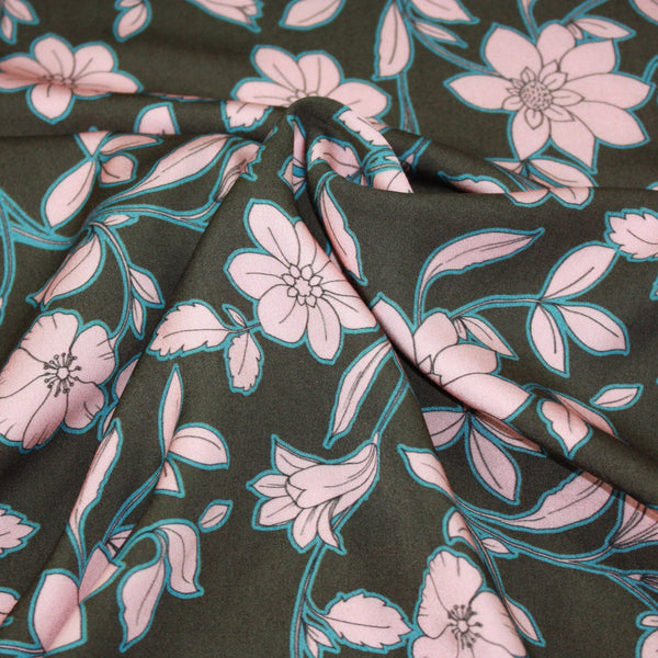 Viscose  -Bloemen - 32 € /m