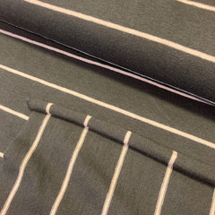 zachte jersey - witte strepen  -  €25/m