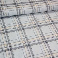 Flanel - Ruit - licht blauw € 17/m