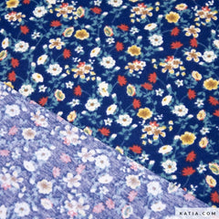 Flannel- bloemen print - € 15/m