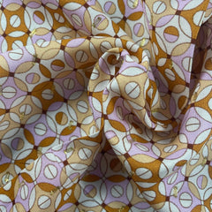 Viscose -Retroprint met een gouden draadje - 36,5 € /m