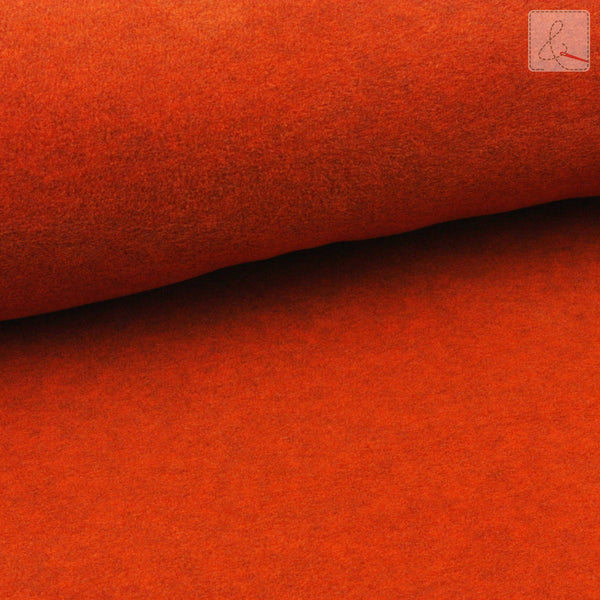 Fleece - effen -  oranje- € 22,5m