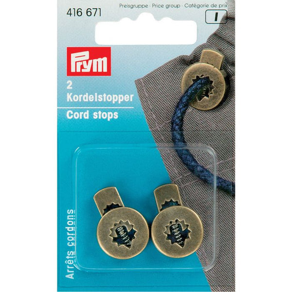 Prym - Koordstopper rond oudmessing  - € 4,3