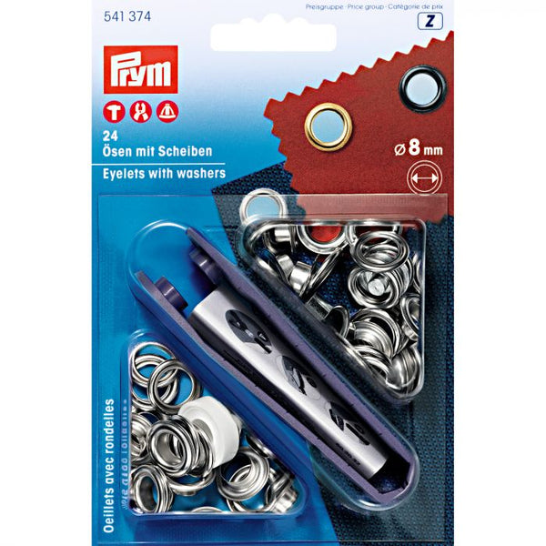 Prym - ringen zilver  8mm  - € 10,7