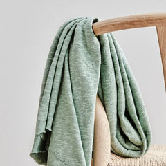 Mind The Maker - Organic slub jacquard - Sage Green  - € 29/m